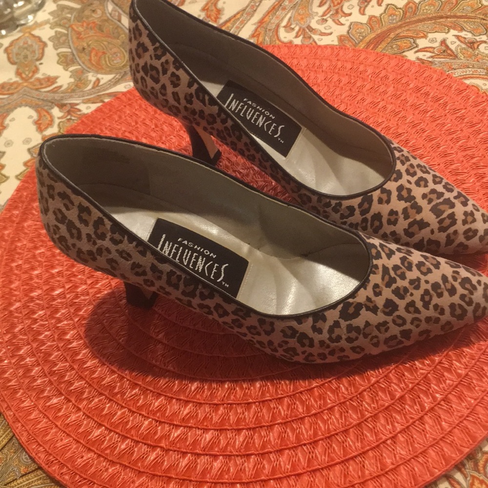 2 3/4” leopard print shoes